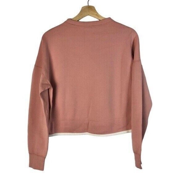 Nike Light Pink Tech Fleece Crewneck Pullover Sweatshirt M - Picture 3 of 6